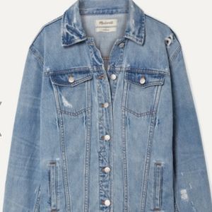 Madewell Oversized Distressed Denim Jacket